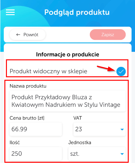 Jak Zarz Dza Produktami W Aplikacji Mobilnej Pomoc Faq Sky Shop