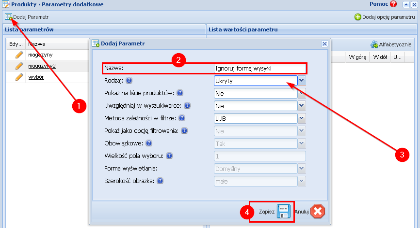 Adding additional parameter