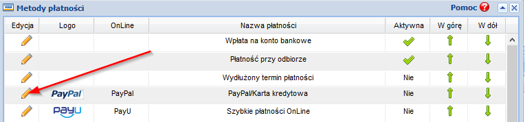 List of quick payments at the Sky-Shop.pl shop