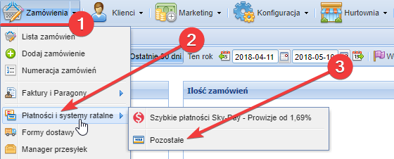 Go to the payment configuration menu Przelewy24.pl