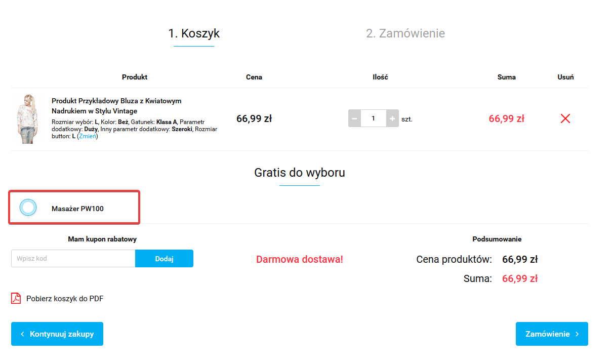 Jak Tworzyć Gratisy W Sklepie? - Pomoc & FAQ Sky-Shop