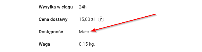 Opisowe stany dostępności w Sky-Shop.pl